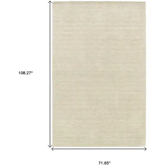 Beige Wool Hand Tufted Area Rug Photo 3