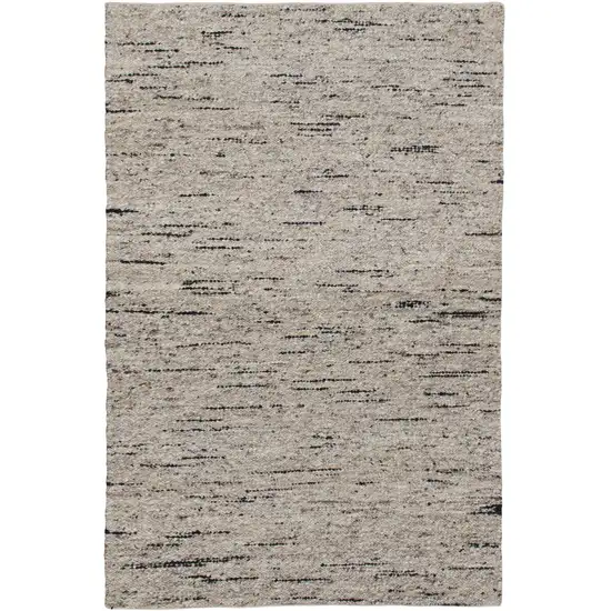 Beige Wool Hand Woven Area Rug Photo 1