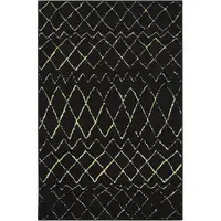 Photo of Beige and Black Abstract Power Loom Area Rug