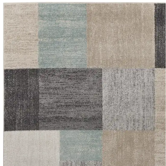 Gray and Ivory Area Rug Photo 5