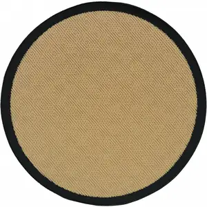 Photo of Beige and Black Plain Indoor Outdoor Area Rug