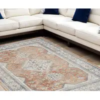 Photo of Beige and Bronze Oriental Power Loom Area Rug