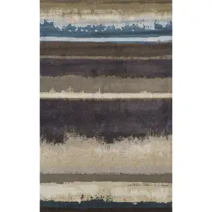 Photo of Beige and Brown Abstract Area Rug