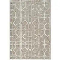 Photo of Beige and Brown Abstract Distressed Area Rug