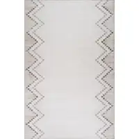 Photo of Beige and Brown Abstract Distressed Area Rug