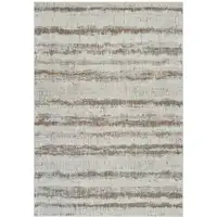 Photo of Beige and Brown Abstract Non Skid Area Rug