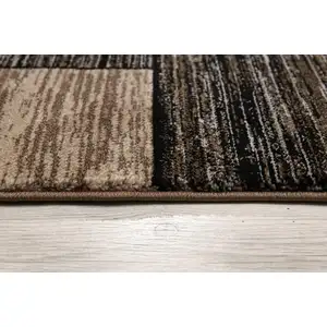 Photo of Beige and Brown Geometric Area Rug