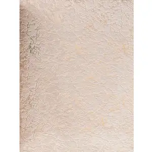 Photo of Beige and Gold Faux Fur Abstract Shag Non Skid Area Rug