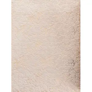 Photo of Beige and Gold Faux Fur Abstract Shag Non Skid Area Rug