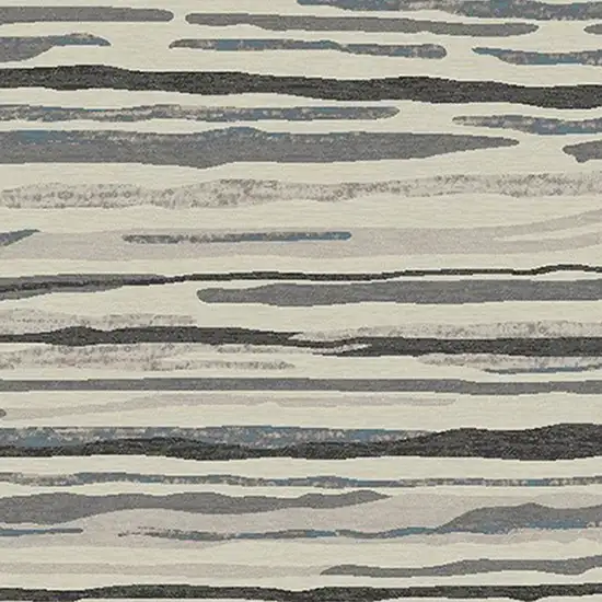 Beige and Gray Abstract Area Rug Photo 3