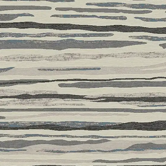 Beige and Gray Abstract Area Rug Photo 3