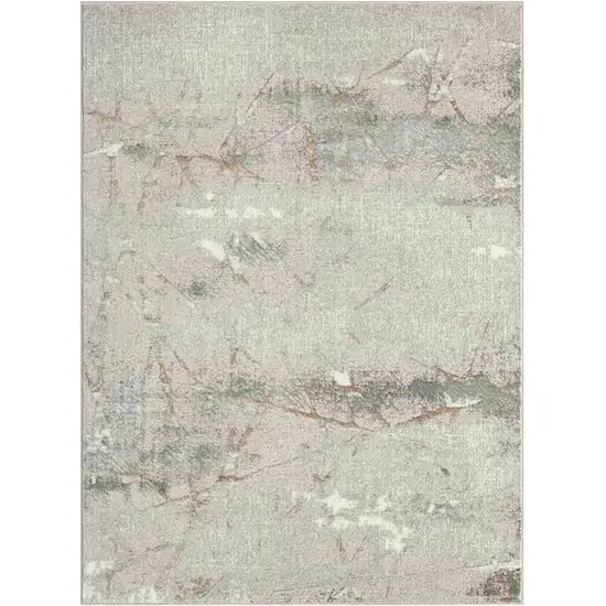 Beige and Gray Abstract Area Rug Photo 2