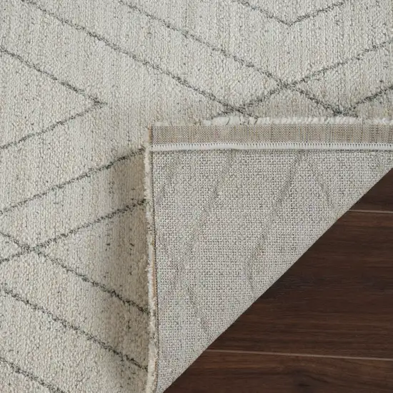 Beige and Gray Abstract Non Skid Area Rug Photo 6