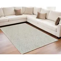 Photo of Beige and Gray Abstract Non Skid Area Rug