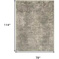 Photo of Beige and Gray Abstract Power Loom Area Rug