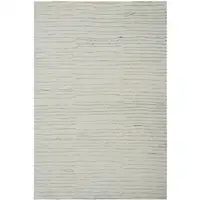 Photo of Beige and Gray Abstract Power Loom Distressed Area Rug