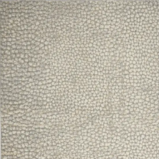 Beige and Gray Animal Print Power Loom Area Rug Photo 8