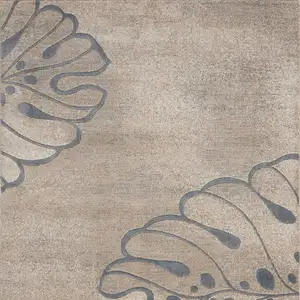 Photo of Beige and Gray Floral Non Skid Area Rug