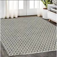 Photo of Beige and Gray Geometric Area Rug