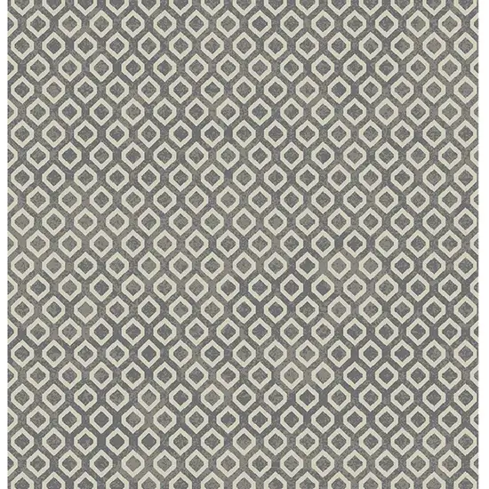 Beige and Gray Geometric Area Rug Photo 4