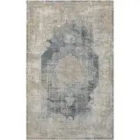 Photo of Beige and Gray Medallion Area Rug