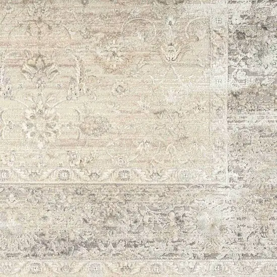 Beige and Gray Medallion Area Rug Photo 7