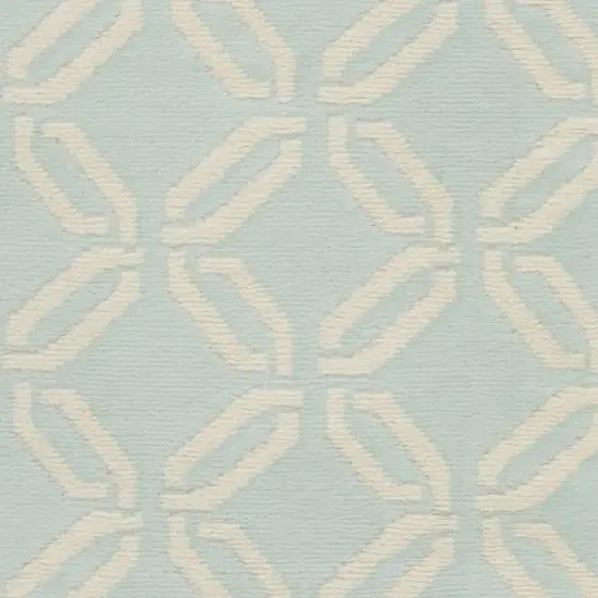 Beige and Green Trellis Area Rug Photo 7