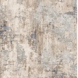 Photo of Beige and Ivory Abstract Area Rug