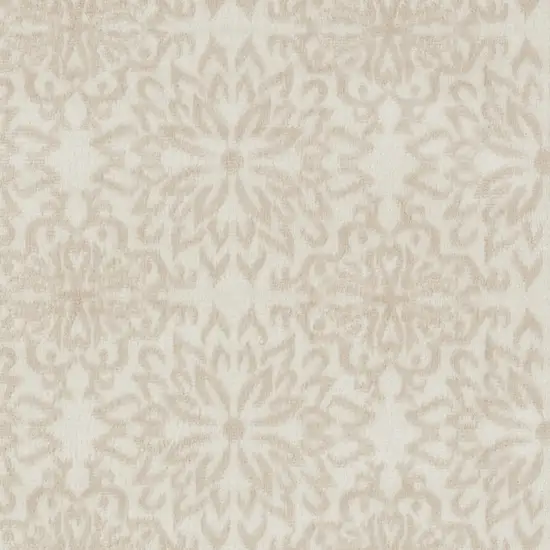 Beige and Ivory Floral Area Rug Photo 9