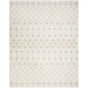 Photo of Beige and Ivory Moroccan Power Loom Area Rug