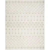 Photo of Beige and Ivory Moroccan Power Loom Area Rug