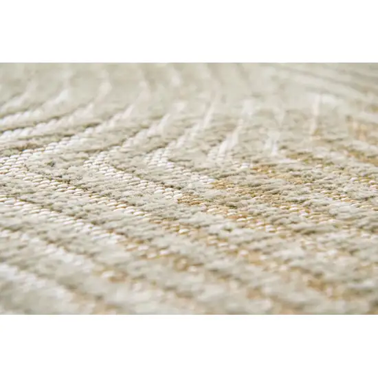 Beige and White Abstract Non Skid Area Rug Photo 8