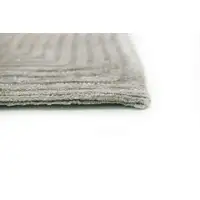 Photo of Beige and White Abstract Non Skid Area Rug