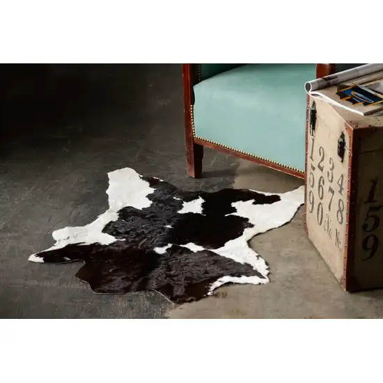 Black And White Calfskin - Area Rug Photo 3