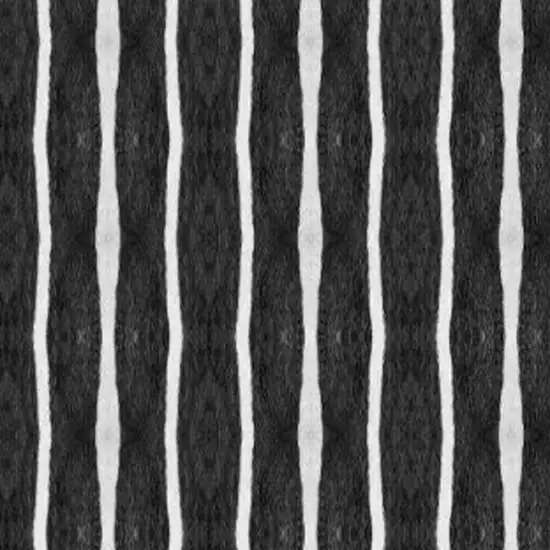 Black And White Modern Stripe Printed Vinyl Area Rug with UV Protection Photo 7