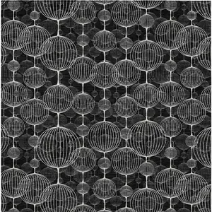 Photo of Black Charcoal And Ivory Geometric Washable Indoor Outdoor Area Rug