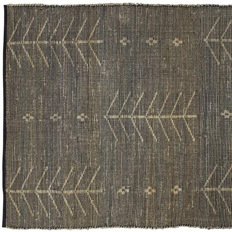 Black Distressed Tribal Area Rug Photo 3