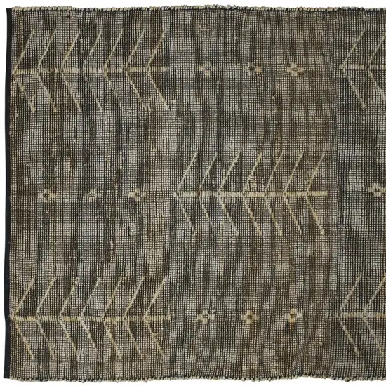 Black Distressed Tribal Area Rug Photo 3