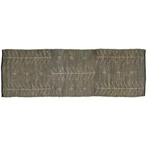 Photo of Black Distressed Tribal Scatter Rug