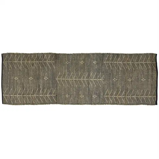 Black Distressed Tribal Scatter Rug Photo 2