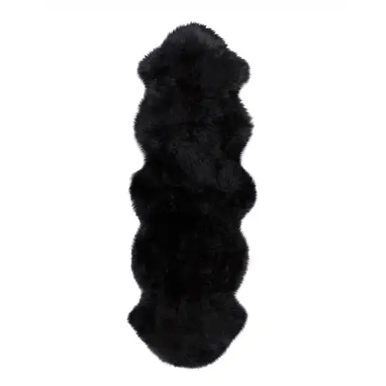 Black Animal Print Area Rug Photo 5