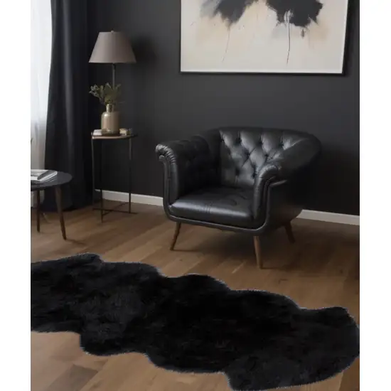 Black Animal Print Area Rug Photo 1