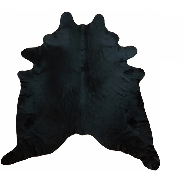 Black Dyed Brindled Cowhide Rug Photo 1