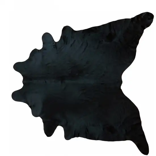 Black Dyed Brindled Cowhide Rug Photo 2