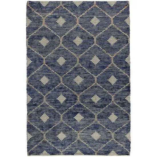 Black Geometric Hand Woven Area Rug Photo 1