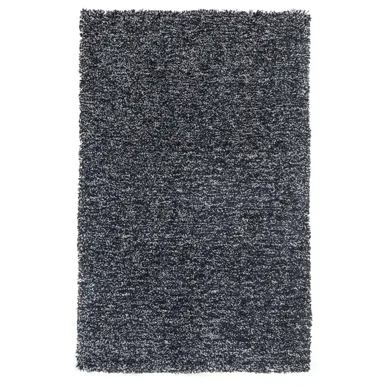 Black Heather Indoor Shag Rug Photo 1