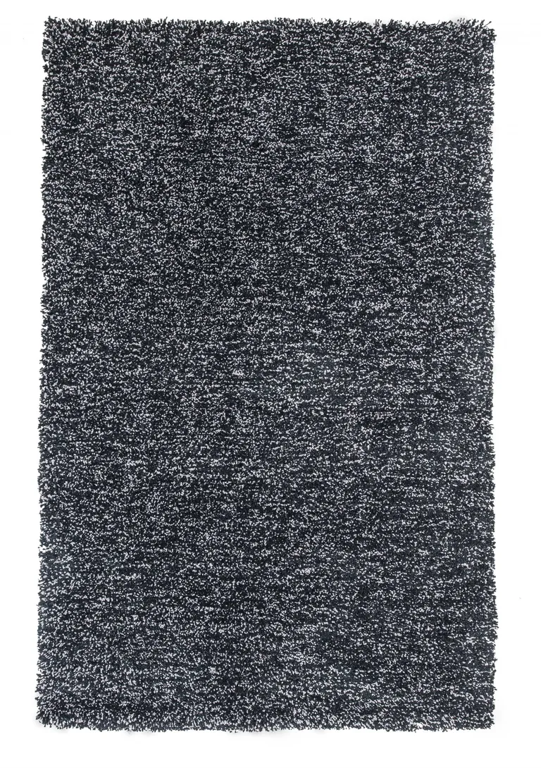 Black Heather Indoor Shag Rug Photo 1