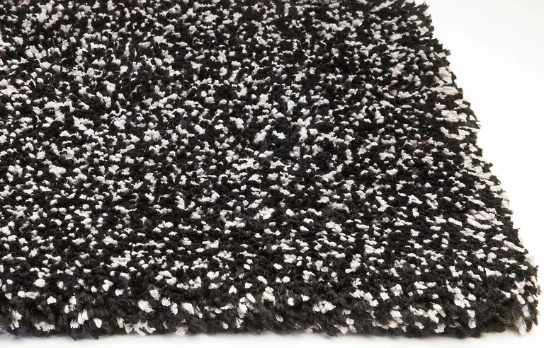 Black Heather Indoor Shag Rug Photo 4