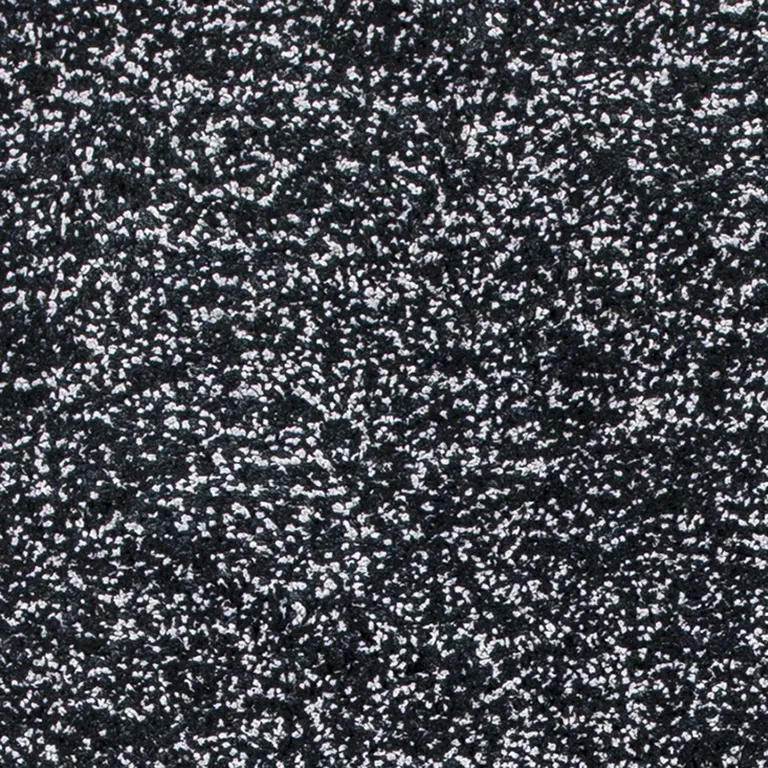 Black Heather Indoor Shag Rug Photo 2