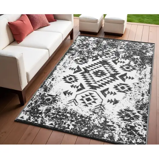 Black Indoor Outdoor Area Rug Photo 1